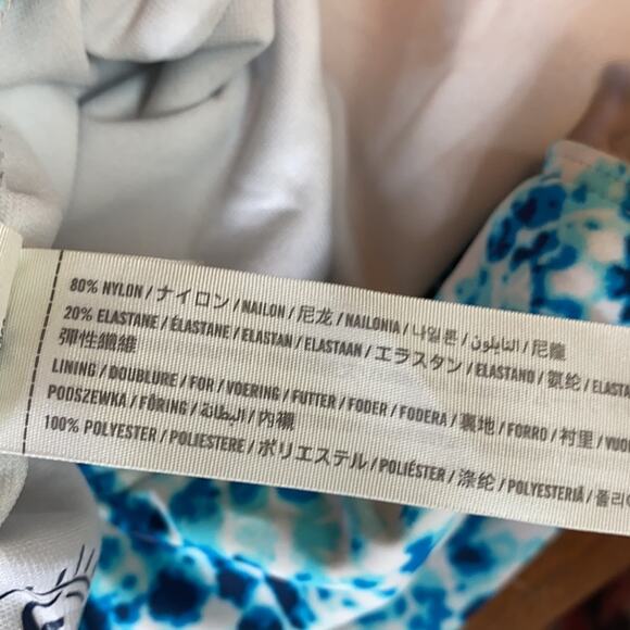 Hollister Tie Dye Criss Cross One Piece Swimsuit - Picture 8 of 9